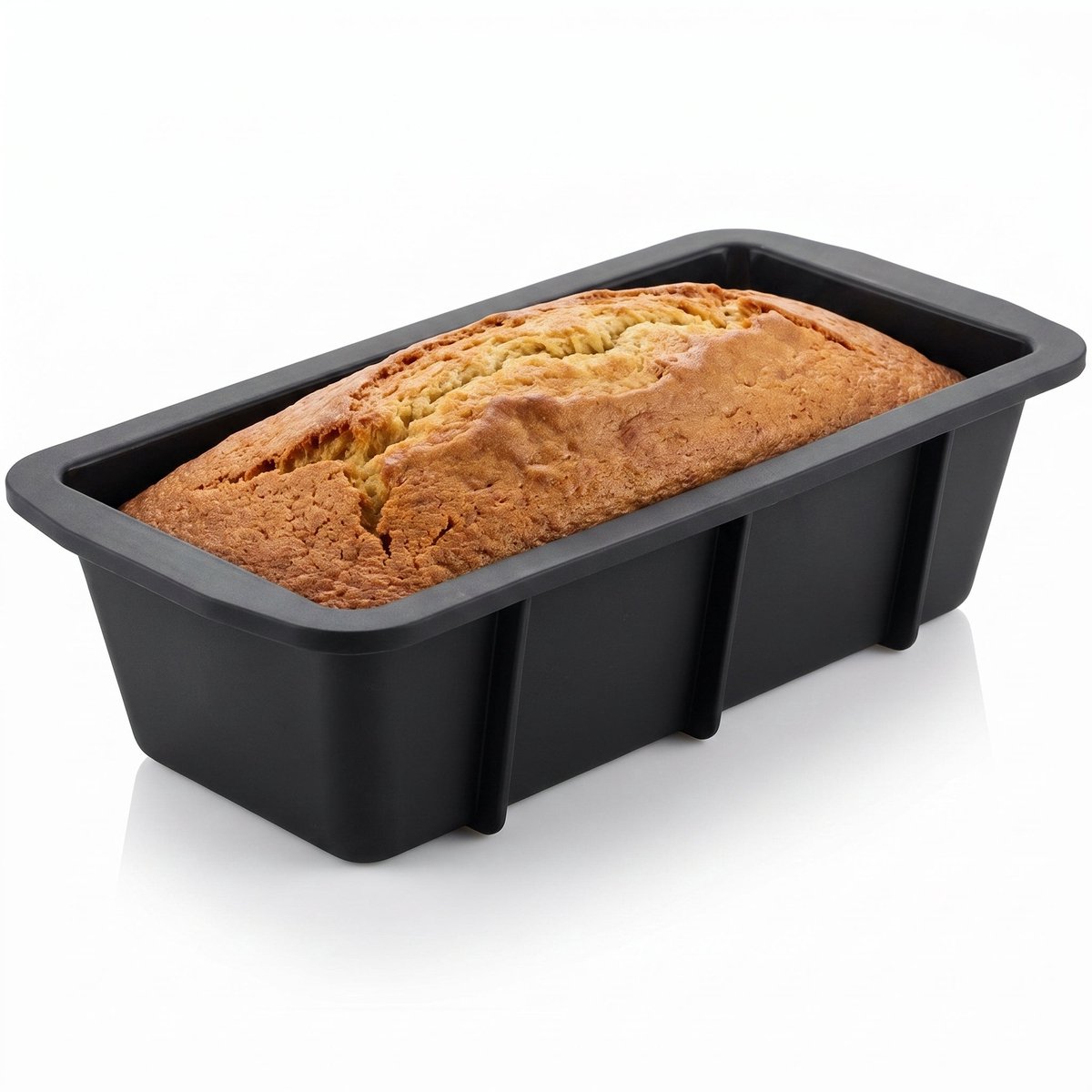 Cheqo® Siliconen Cakevorm - Cake Bakvorm - Cakeblik - Broodvorm - Broodbakvorm - Cakevorm Langwerpig - Rechthoekige Bakvorm - Antikleef Bakvorm - Anti-aanbak Flexibele Cakevorm voor Brood en Cake Bakken - Ovenbestendig Zwart