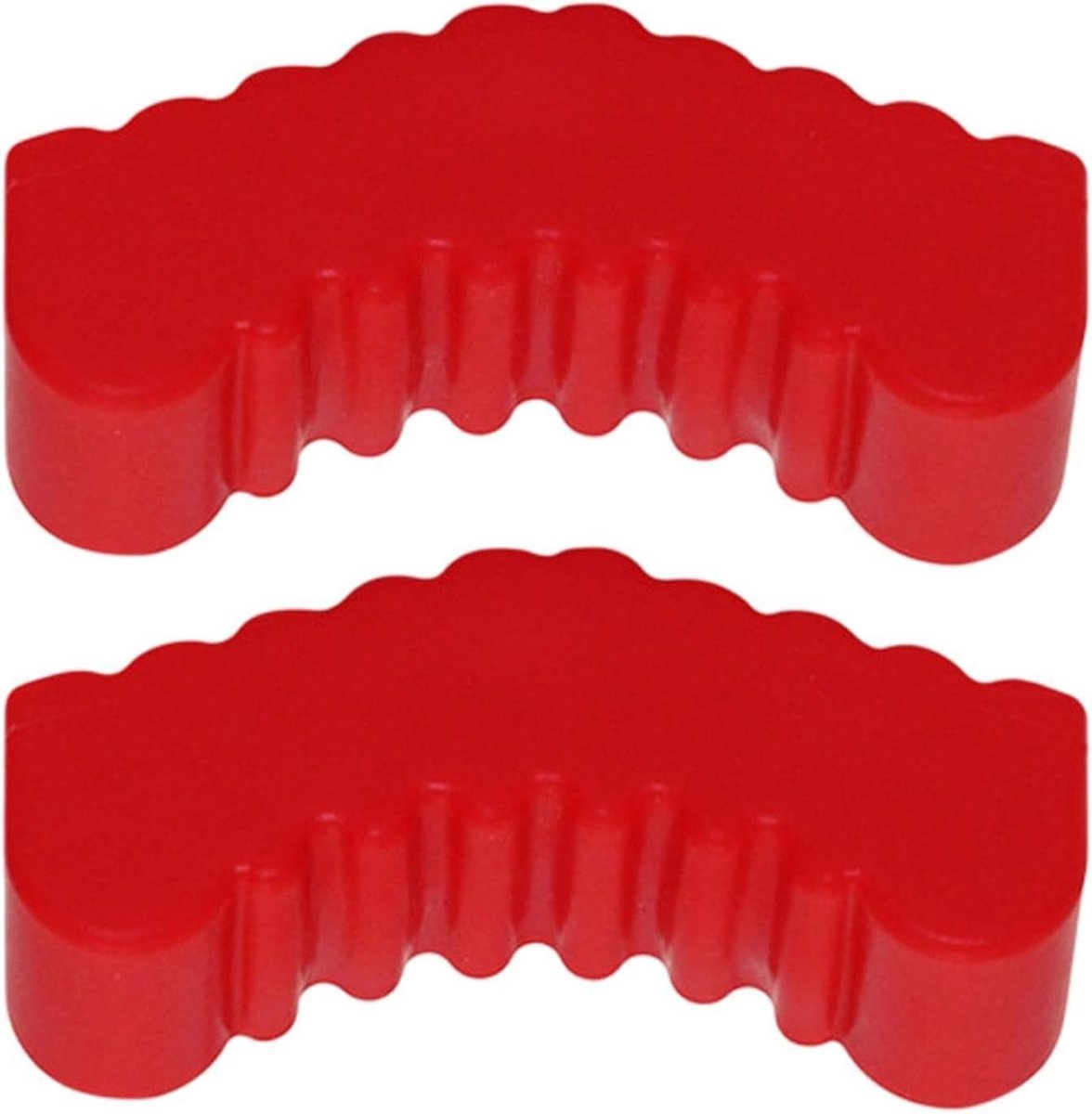 Autosteunbok Beschermpads - Krikblokken Rubber - Voertuig Onderhoud - Antislip Oppervlak - 2 Stuks - Rood