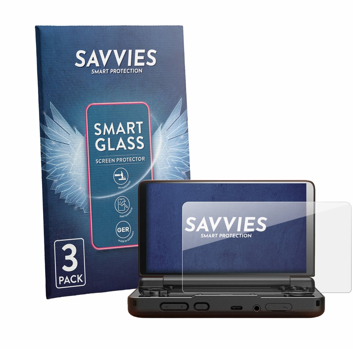 3 Stuks Savvies Screenprotector - geschikt voor AYN Thor - beschermfolie glas transparant