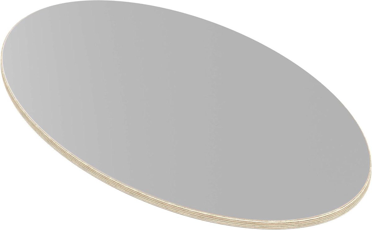 Tafelblad Multiplex - Werkblad Plaat - Meubel Maken - Melamine Gecoat - 60 x 50 cm - Grijs
