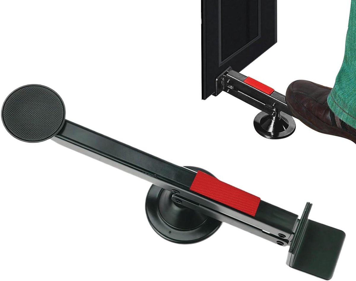 Deurlifter Installatiegereedschap - Deurhulp Montagehulp - Deuren Plaatsen - Voetbediend Ontwerp - Tot 100 kg - Metaal