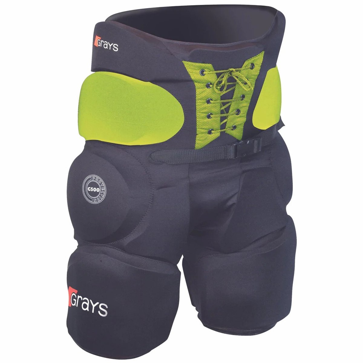 Grays hockey keeper kit 500 Pad Shorts Zwart / Geel - maat XL