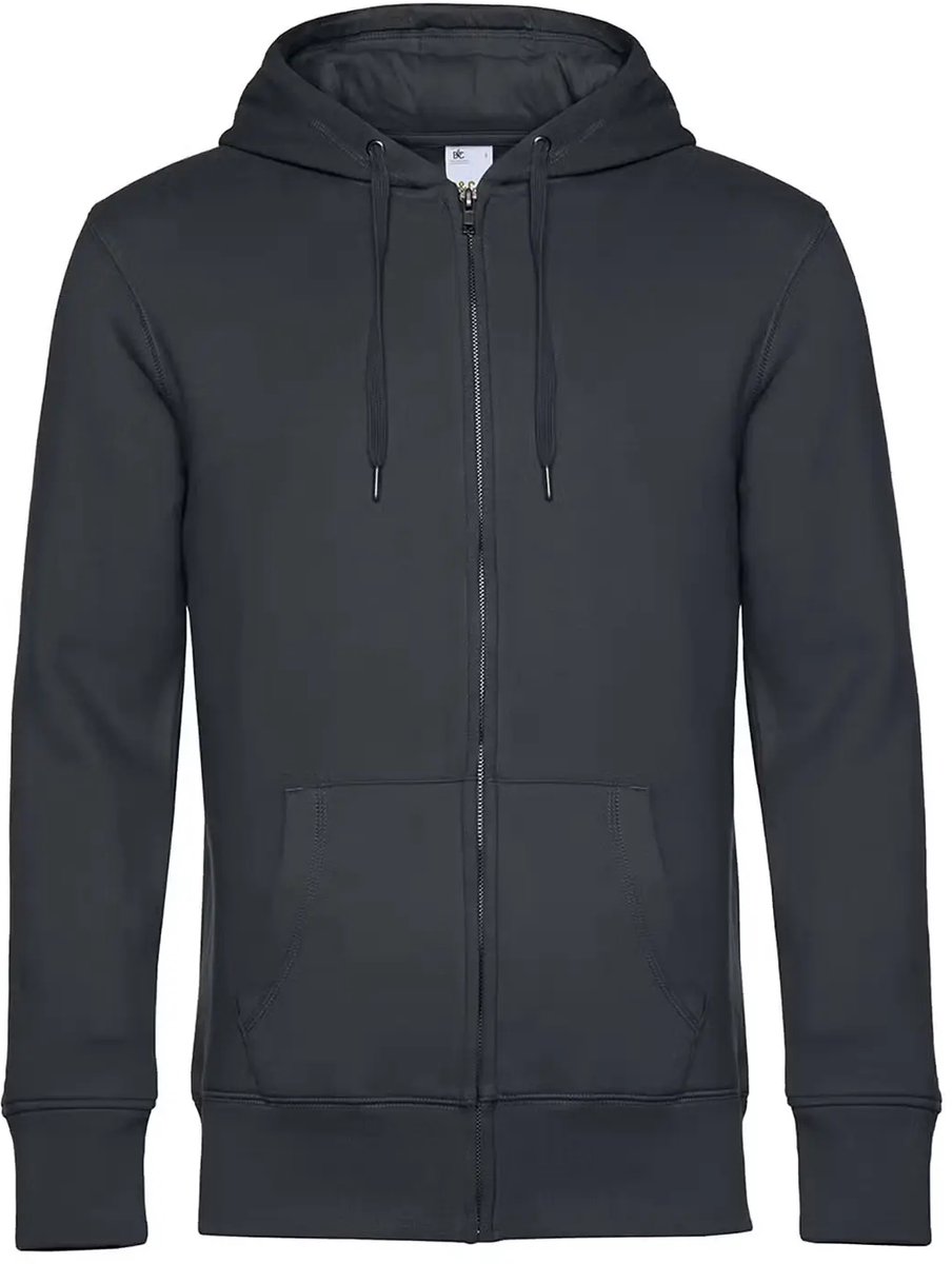 Hooded sweatshirt met rits B&C King