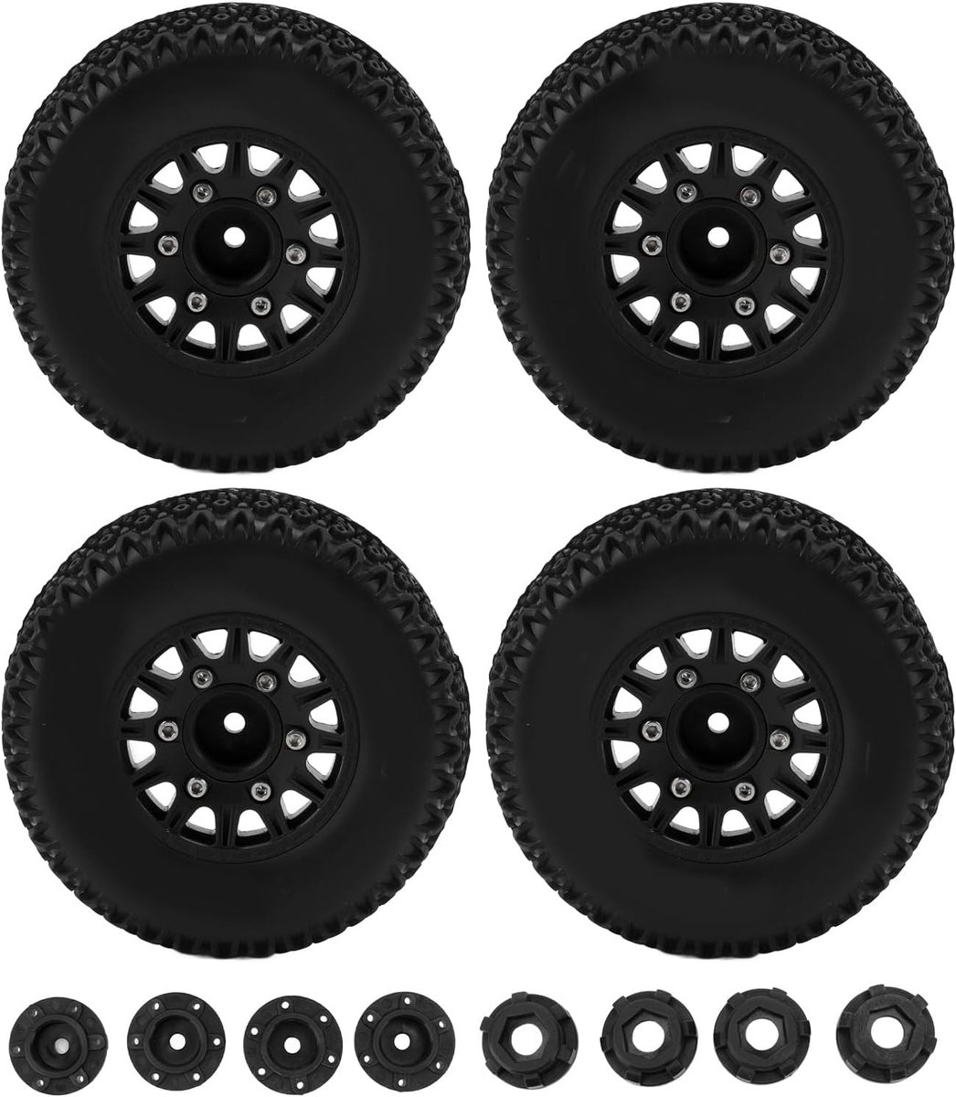 RC Short Course Truck Banden voor 1/10 Modelauto's - Geschikt voor 12mm, 14mm en 17mm Hex - Zwarte Offroad Banden voor Verbeterde Grip en Prestaties