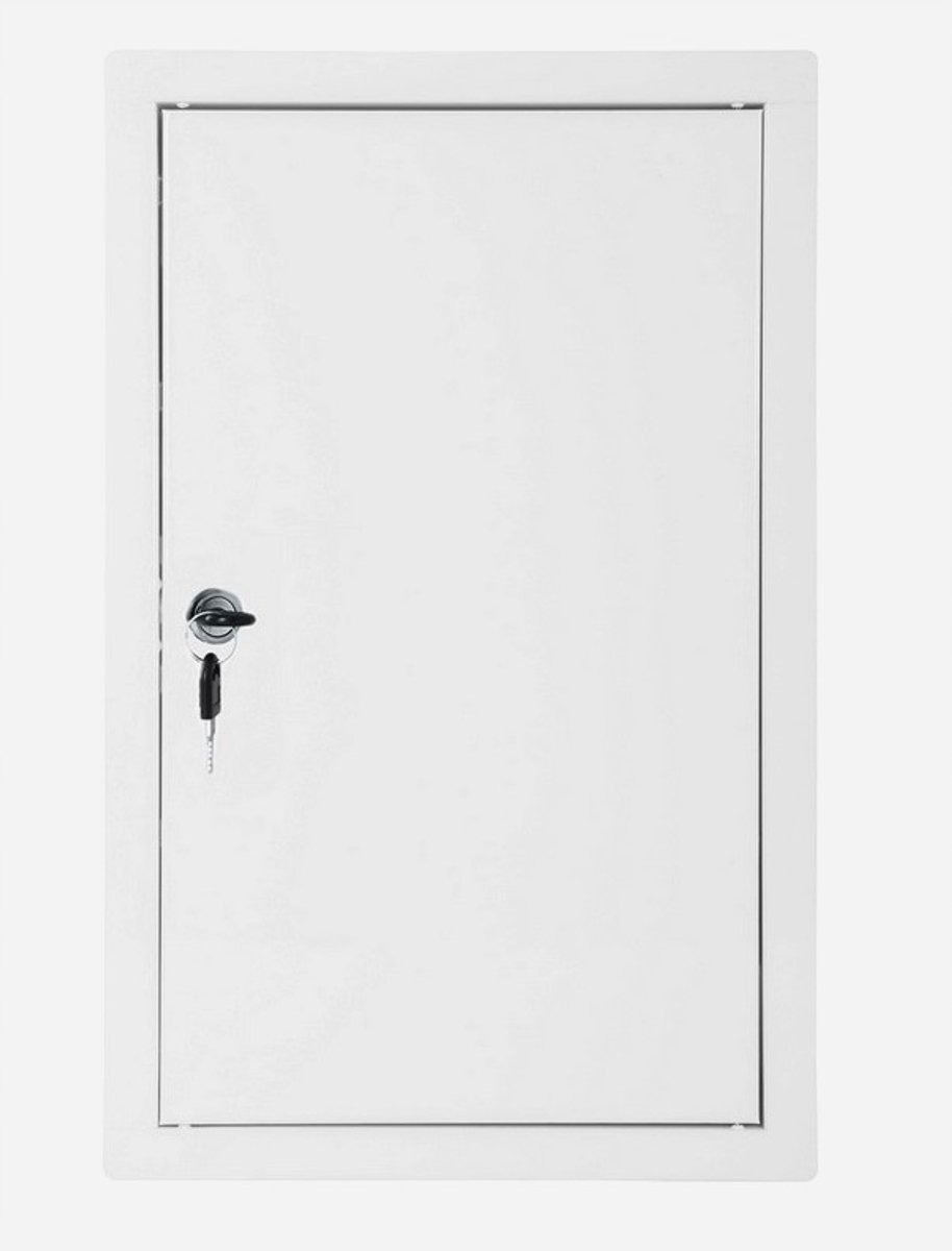 Metalen Inspectieluik Wit 30x40 cm met Slot