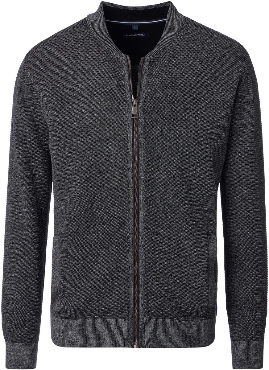 CASA MODA comfort fit vest - antraciet