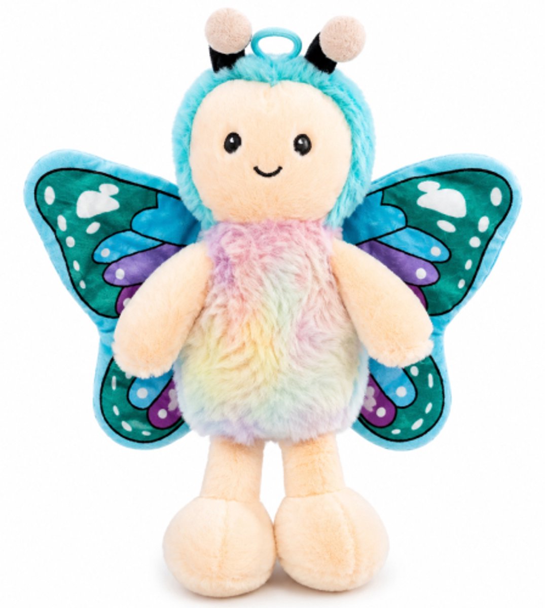 Vlinder Blauw Pluche Knuffel 20 cm - Speelgoed Knuffels voor Kinderen Jongens Meisjes - Butterfly Plush Toy