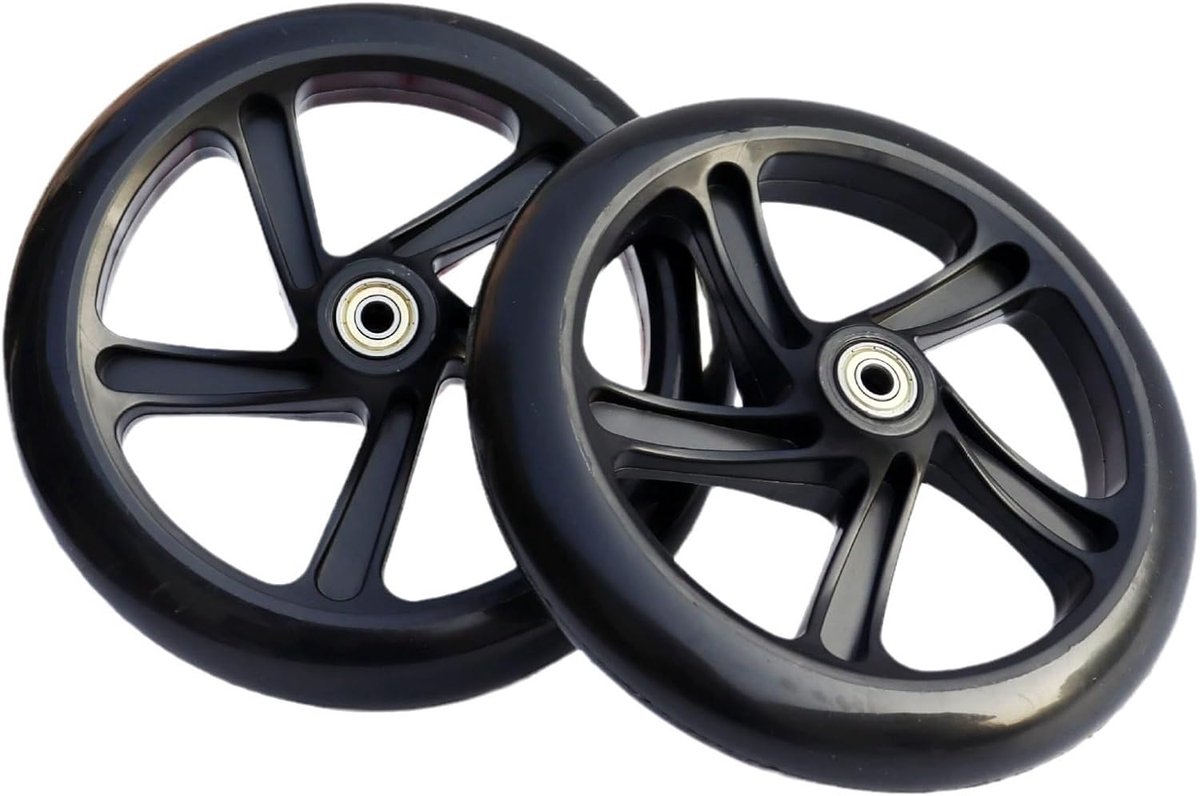 2 stuks 120 mm 145 mm 175 mm 180 mm 190 mm 200 mm scooterwielen 5 inch 6 inch 7 inch 8 inch scooter reservewielen voor step (175 x 30 mm)