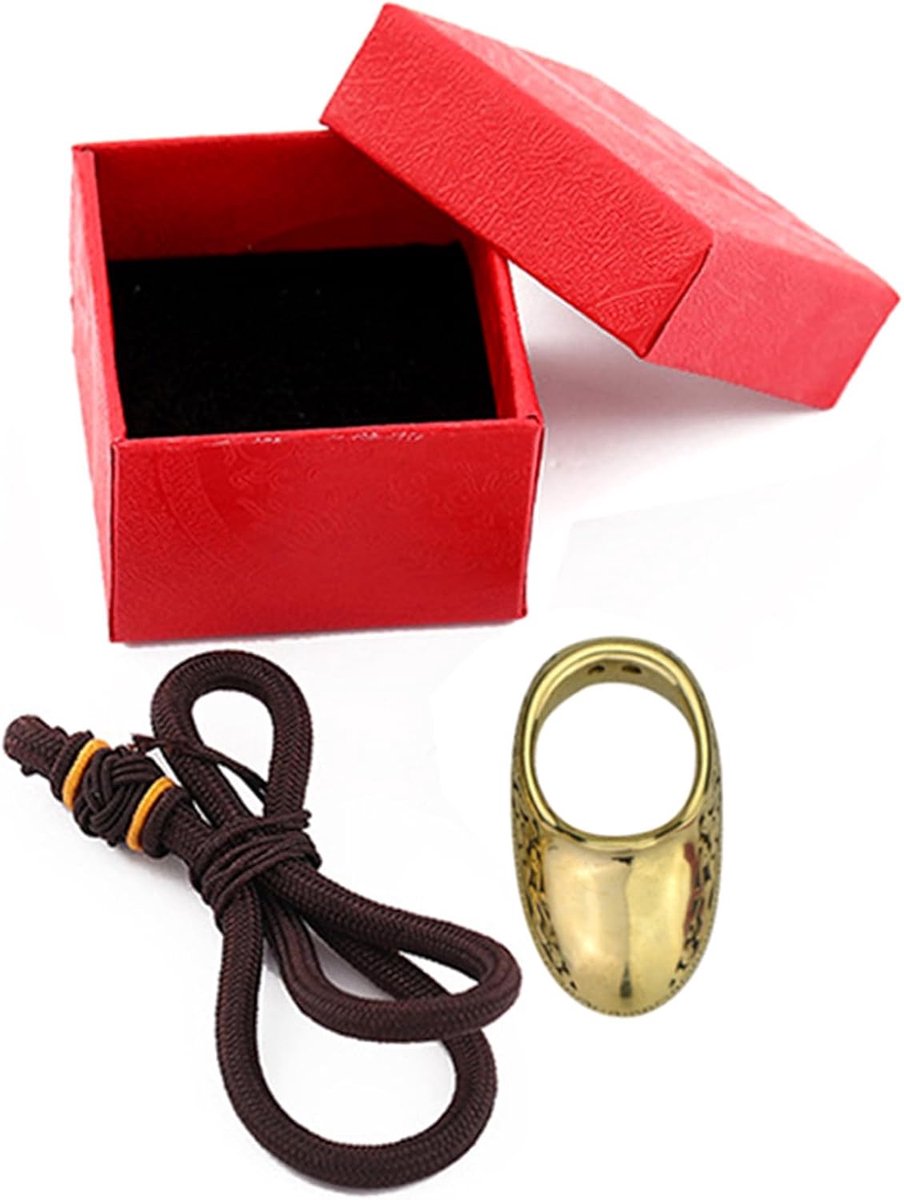 Duimring messing vingerbeschermer Guard Gear voor boogjacht