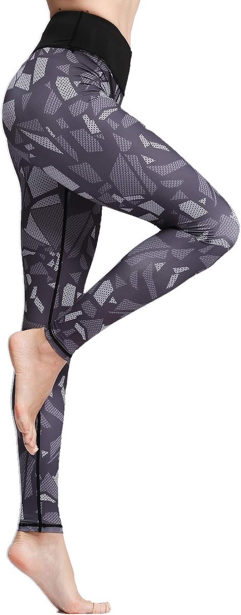 Lange Sportlegging Running Panty Hoge Taille Stretch Fitness Yoga Broek