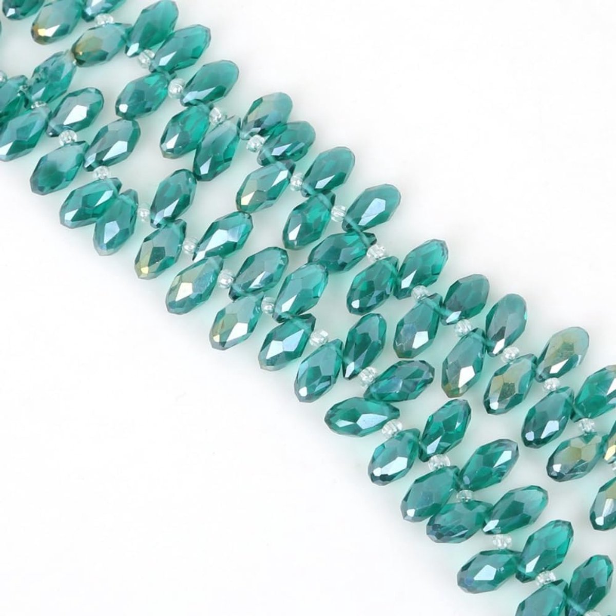 Kralen, glazen kralen, glitterkralen, kleurrijke kralen voor armbanden, knutselen, sieraden, doe-het-zelf halskettingen, armbanden, oorbellen, donkergroen
