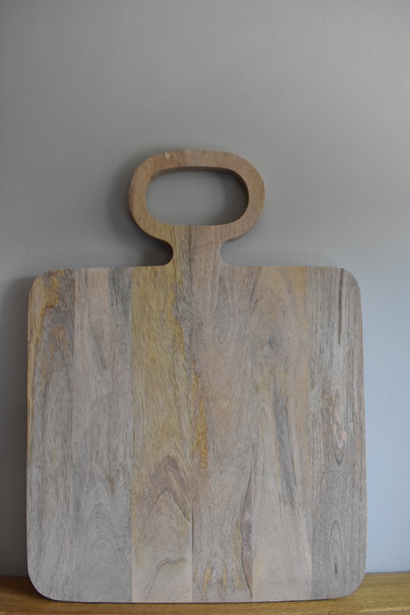 Serveerplank - tapasplank - Borrelplank - Snijplank 48x35 cm - Mangohout.