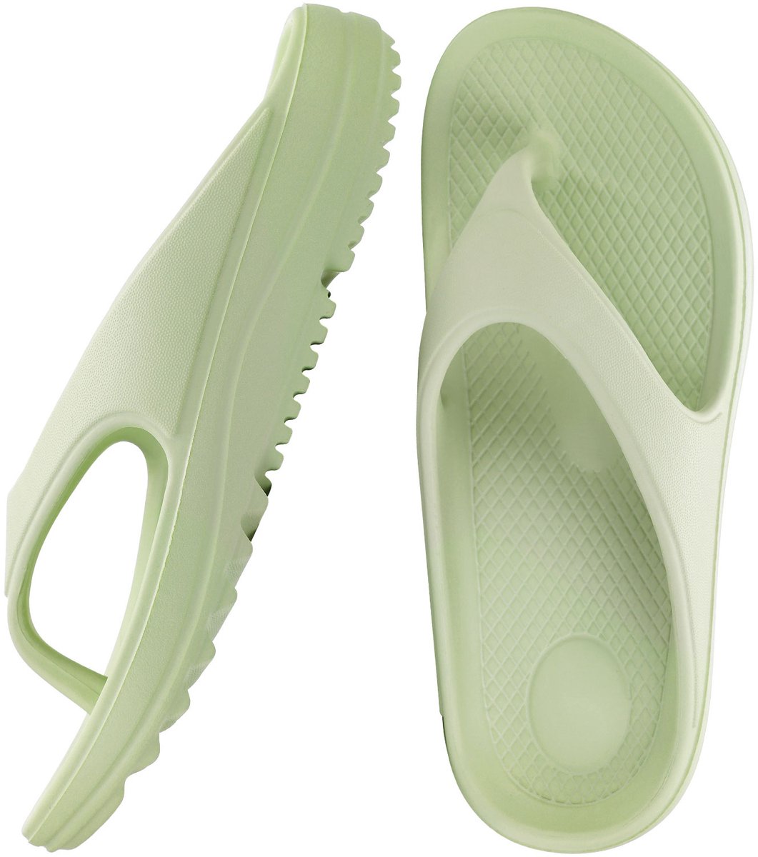 OLANLY - Ergonomic Flip-Flops - Dames Slippers - Anatomic Dames Slippers - Groente