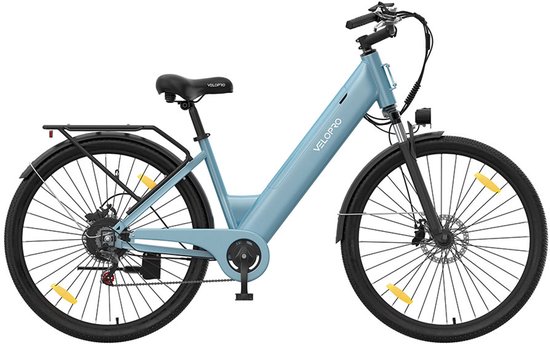 SmartAI C1 28 inch Elektrische Fiets - 250W Motor - 36V 13Ah Accu - Bereik tot 80km - Shimano 7-Snelheden - Max 25km/u - - Verende Voorvork -Elektrische stadsfietsen -Blauw — afbeelding 2
