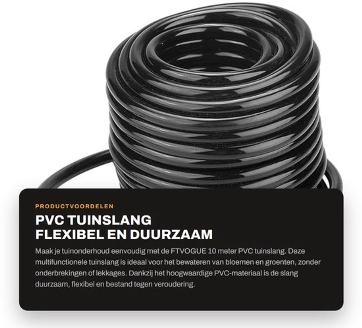 Waterleiding 10 meter - Tuinslang Flexibel - PVC Plastic - Duurzaam - Waterdicht - Voor Tuin/Irrigatie