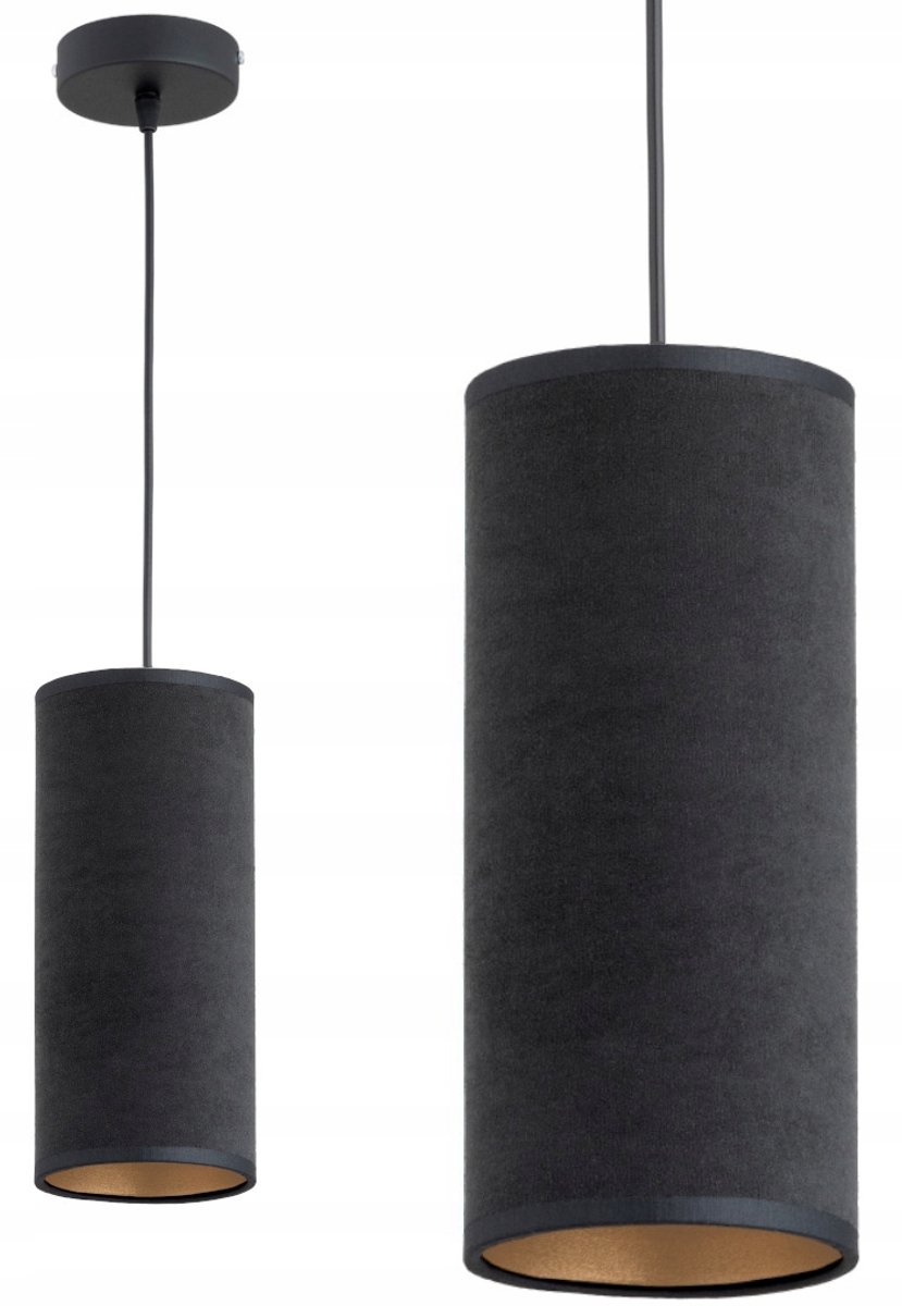 Luxe Velours Plafondlamp Tuba - Keuze uit 4 Kleuren