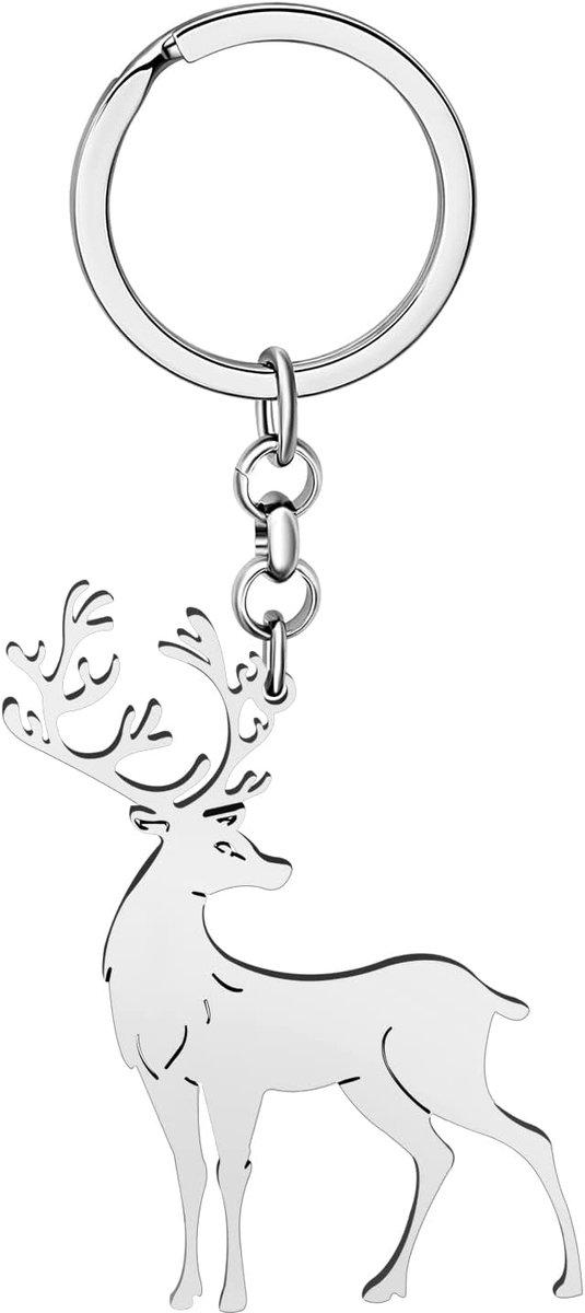 Kerst Rendier Sleutelhanger Wilde Elanden Dieren Portemonnee Sleutelhanger Sieraden Voor Vrouwen Portemonnee Xmas Charms Geschenken