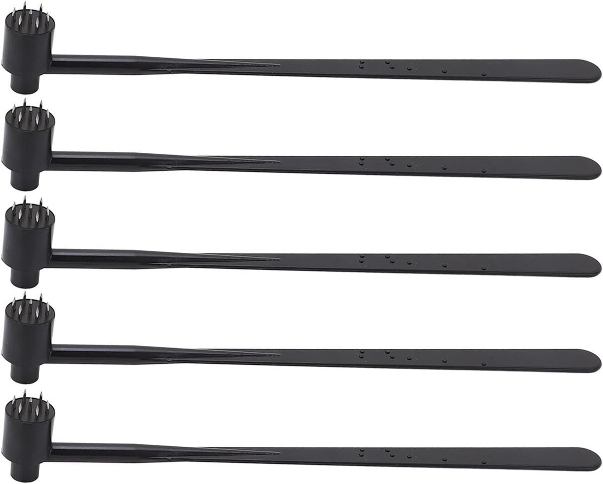 5 STUKS Plum Blossom Dermal Hammer, ABS-handvat, Roestvrijstalen Naald, Eenvoudige Bediening voor de Industrie
