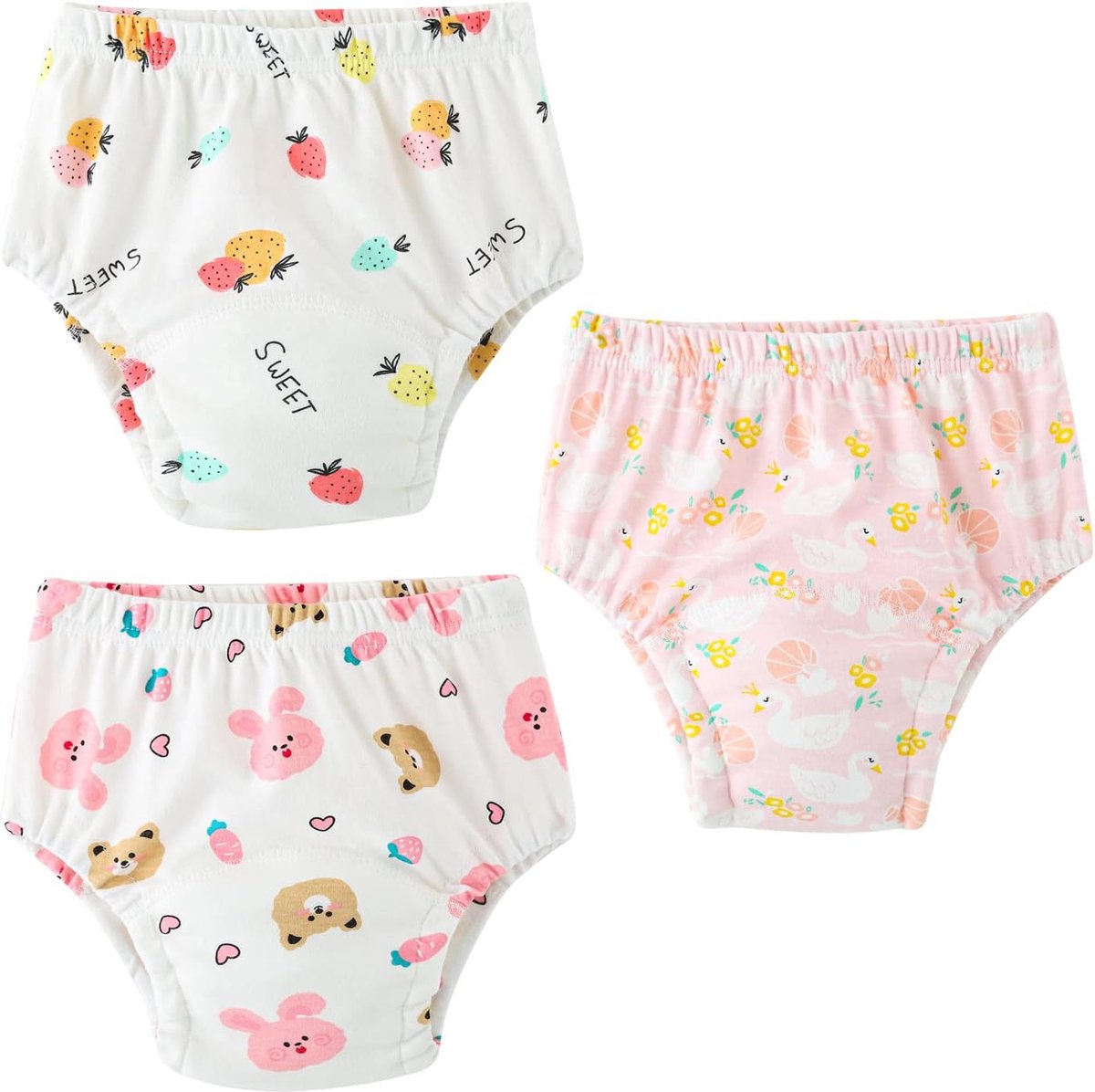 3-pack baby potje trainingsbroek ademend mesh luierbroek kleine kinderen baby zindelijkheidstraining onderbroeken ondergoed