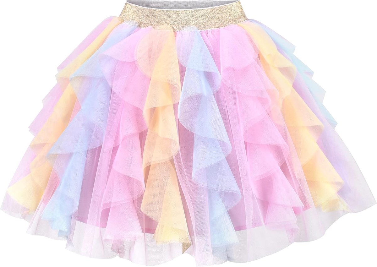 Rok Marineblauw Parel Sterren Sprankelend Tutu Dansen 4-12 jaar