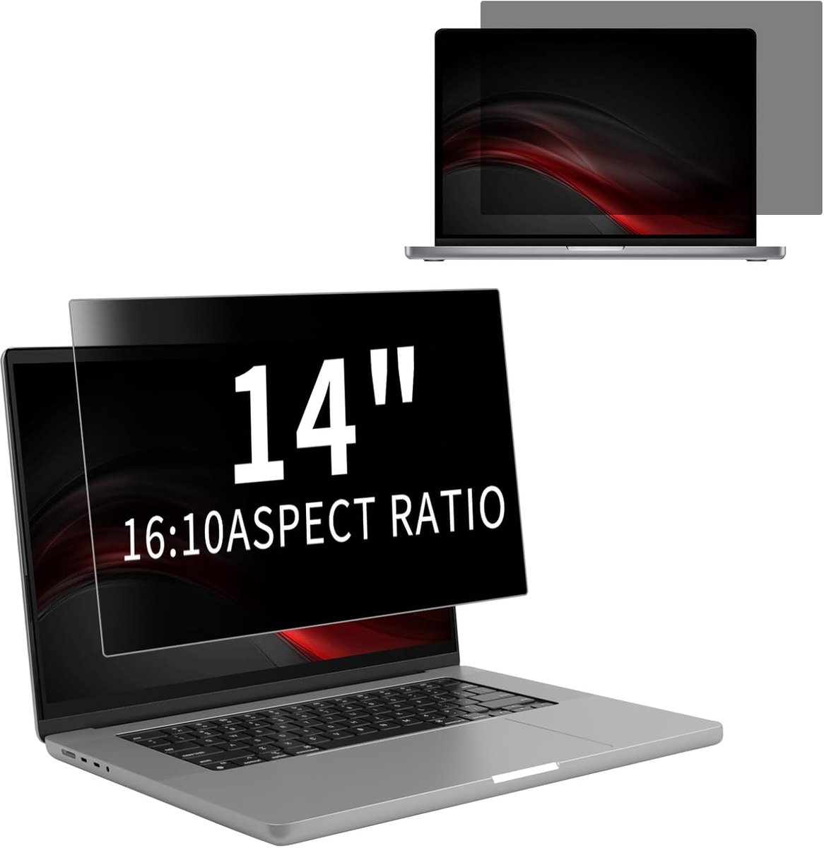 14 Inch Computer Privacy Scherm voor 16:10 Breedbeeldscherm, Verwijderbare Anti-Glare Blauw Licht Krasbestendige Schermbeschermer Folie, Laptop Privacy Scherm Compatibel met Monitor (14" 16:10