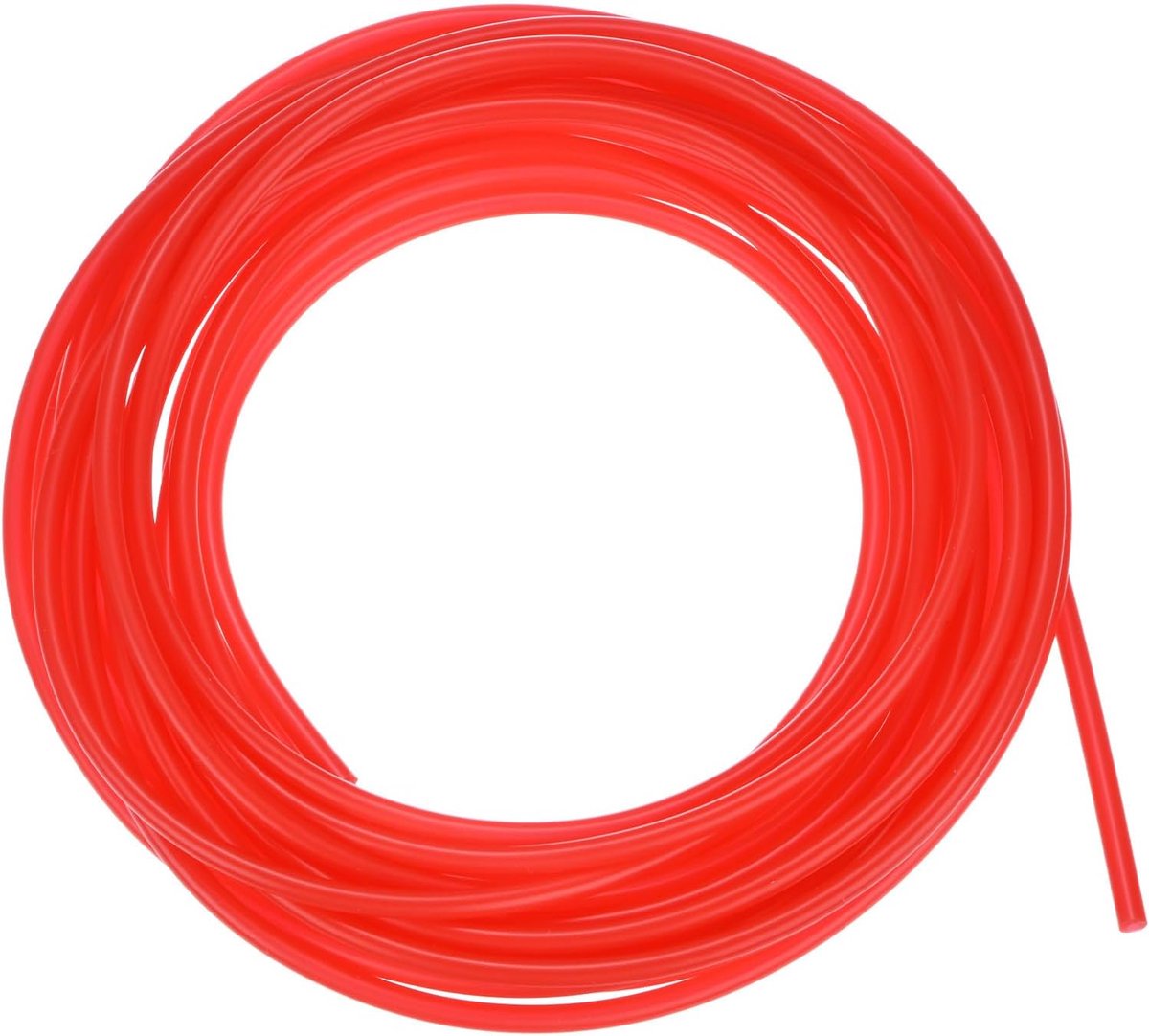 Siliconen buis, 3/32" (2mm) ID x 5/32" (4mm) OD siliconen rubberen vacuümbuis, 20ft (6 M) hoge temperatuur waterluchtslangpijp voor pomp/vloeistofoverdracht, thuisbrouwen/wijnmaken [rood]
