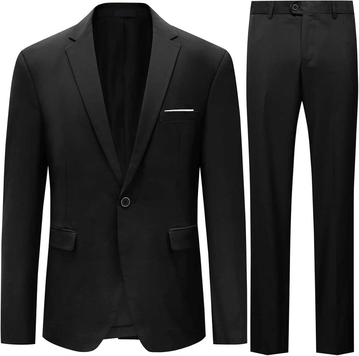 Pakken 2 Stuk Pak Slim Fit Bruiloft Diner Tuxedo Suits voor Mannen Business Casual Jas & Broek 10 Kleuren Beschikbaar