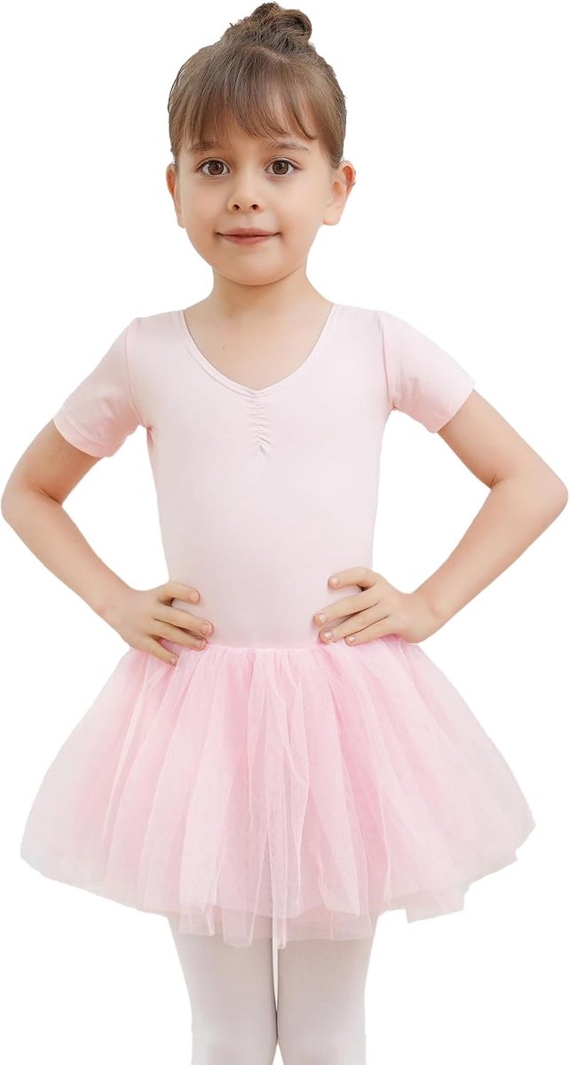 Ballet Tutu Jurk Outfit Cross Strap Rok Gymnastiek Leotard Katoenen Kostuums Danskleding