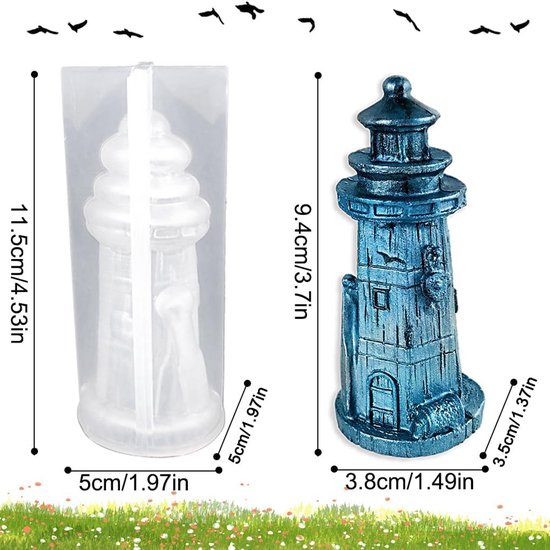 Mallen Candle Resin Mold Kaarsen Siliconen Mal Zeep Epoxy Schimmel voor DIY Aromatherapie Taartdecoratie (B) — afbeelding 3