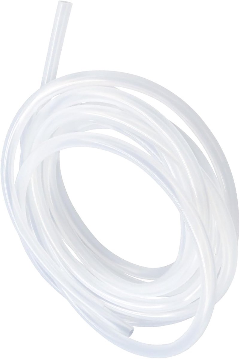 Heldere siliconen slang, voedingskwaliteit, afmetingen 5 mm x 8 mm, lengte 6 m (19,6 ft), dikte 1,5 mm, flexibele rubberen siliconen slang voor luchtslangen en waterleidingen