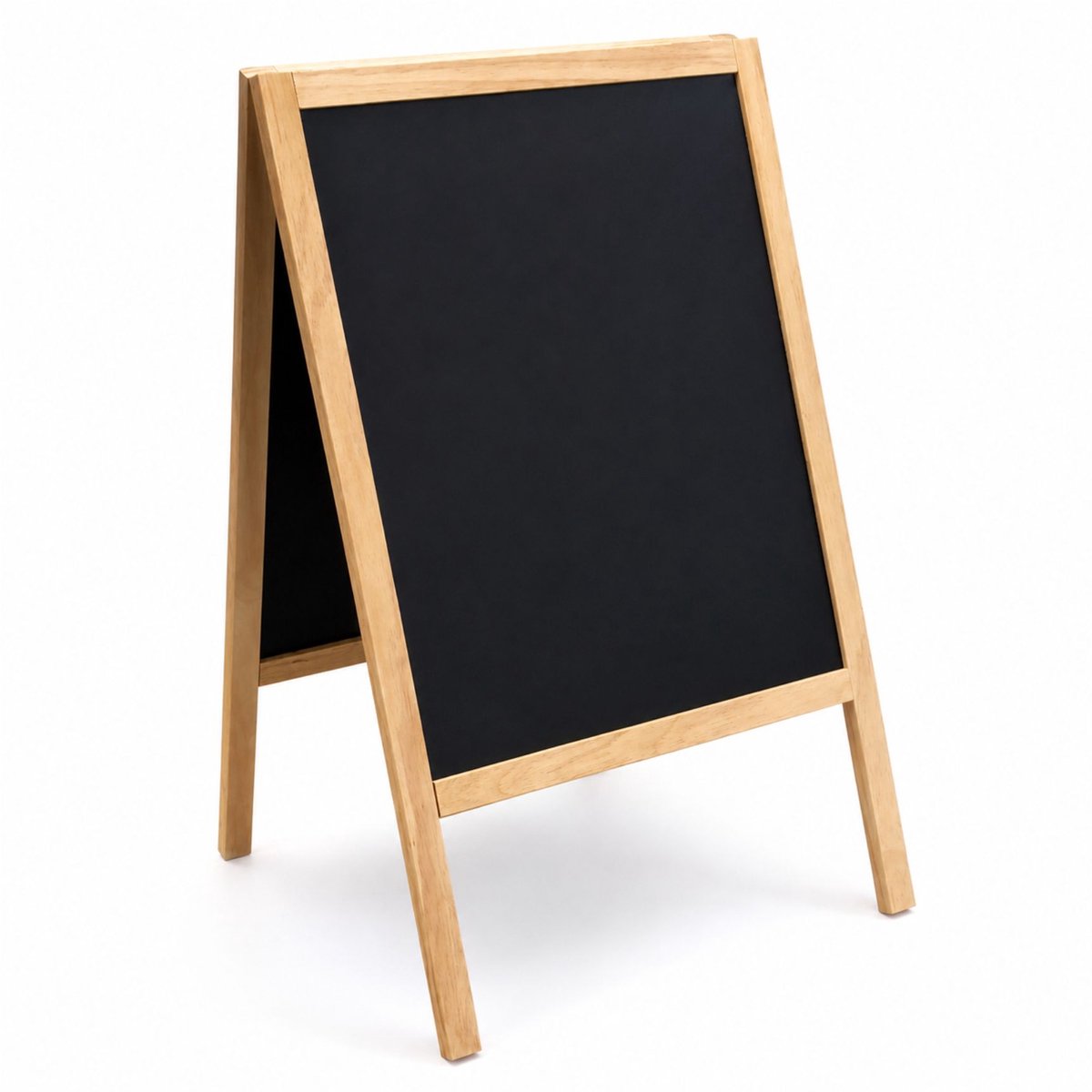 Exacompta Krijtstoepbord - Krijtbord - Dubbelzijdig - Horeca - Reclame - Buiten - Zwart - Bruin