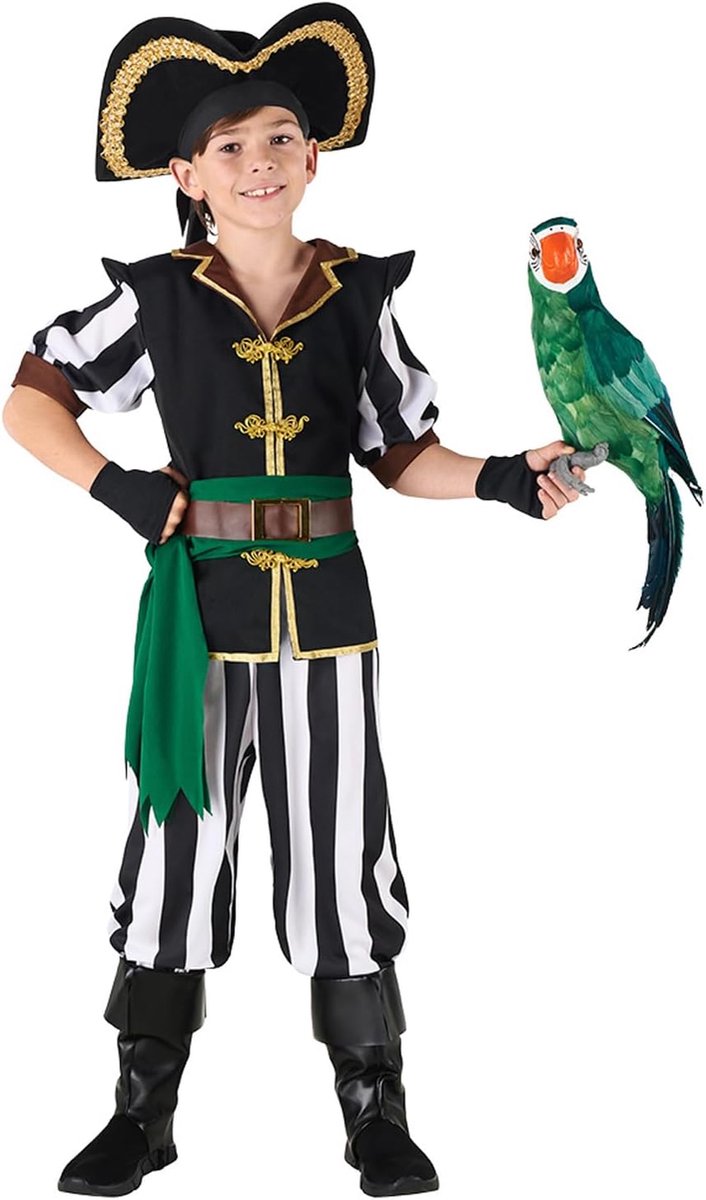 - Kinderkostuum Piraat Henry | 9-delige set, kostuum voor kinderen, carnaval en themafeest, zeerover