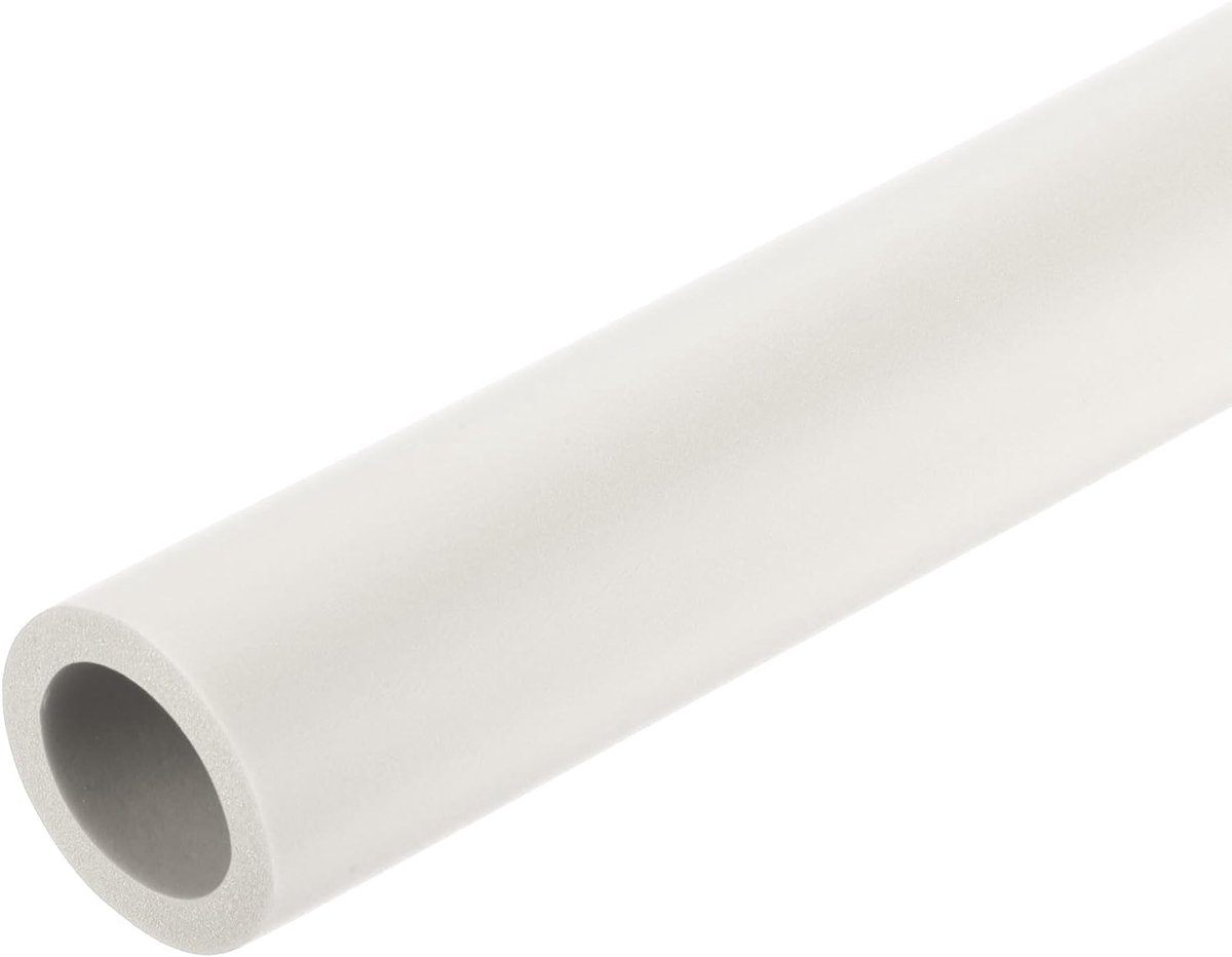 Slang van schuim voor houder, handgreep 30 cm, isolatiebuis voor slangen ID 22 mm OD 32 mm, isolerende buizen, warmteopslag, voor verwarming, buis, airconditioning, wit