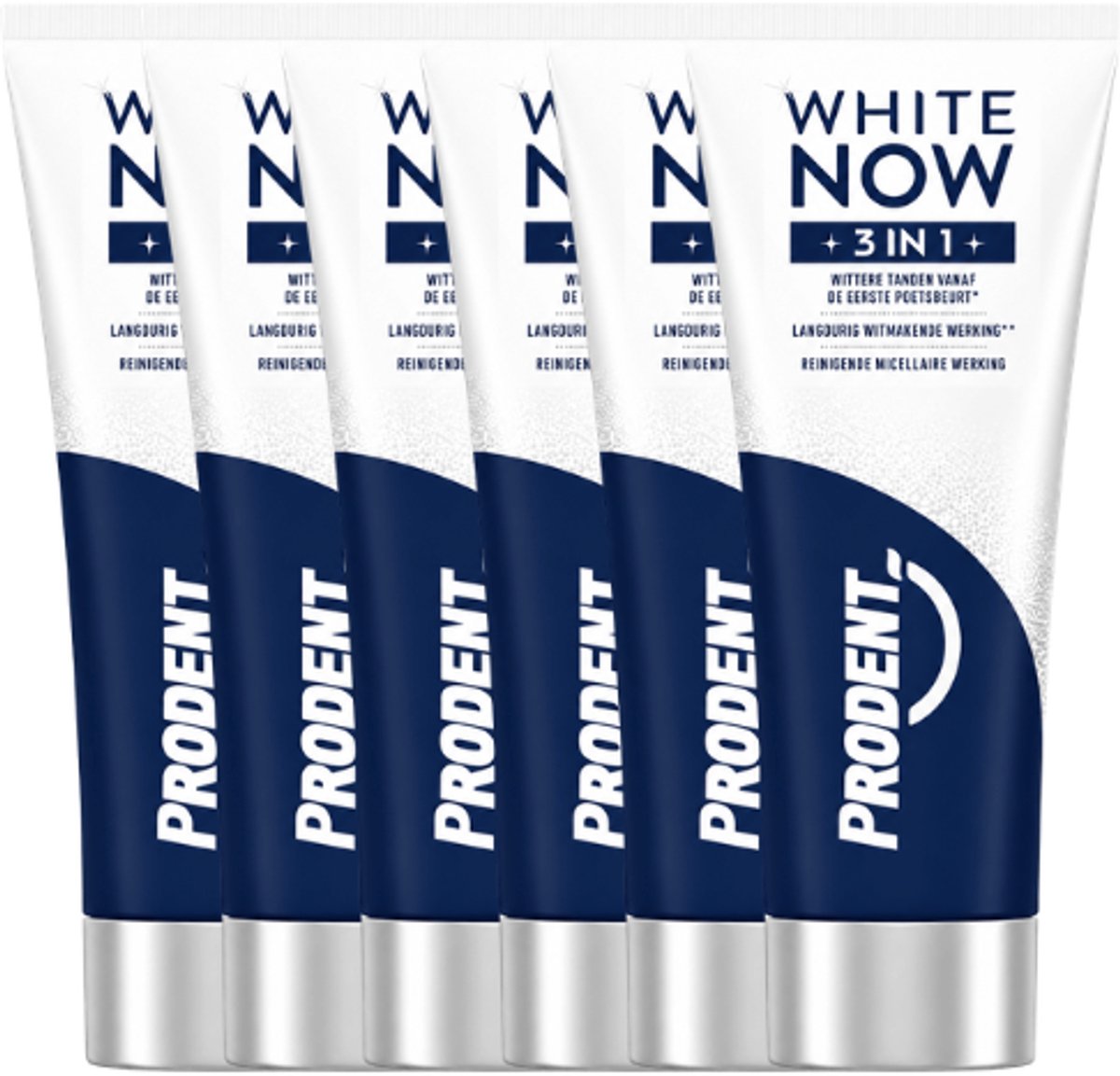 Prodent White Now 3 in 1 Tandpasta - 6 x 75 ml