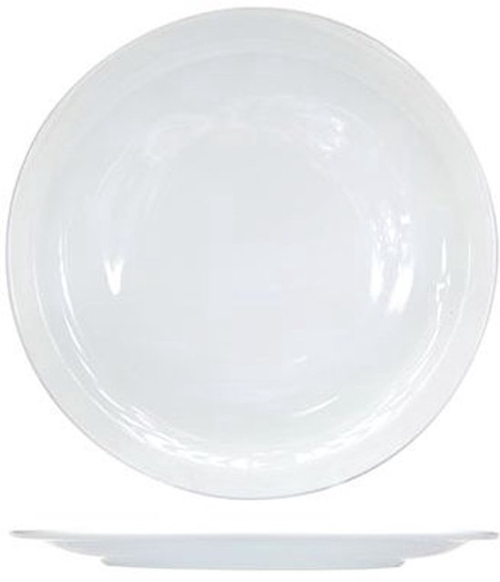 Costa Verde Nordika Wit Bord Plat 24cm Set 6