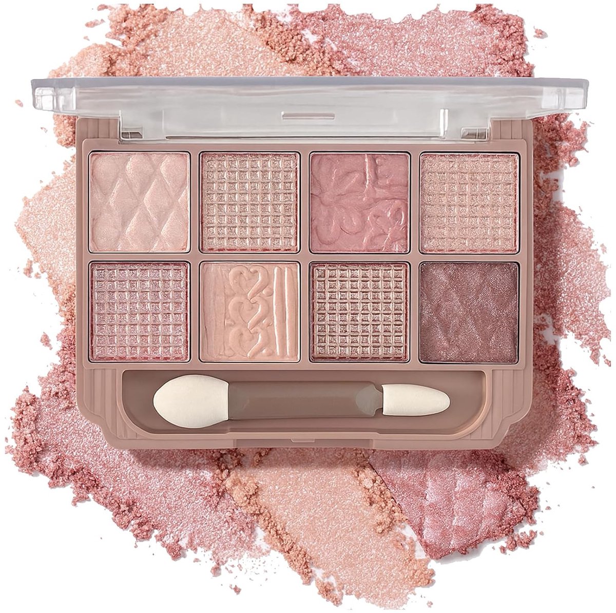 Compact Oogschaduw Palette – Everyday Nude – 8 Kleuren – Nude Tinten – Langhoudend & Waterproof