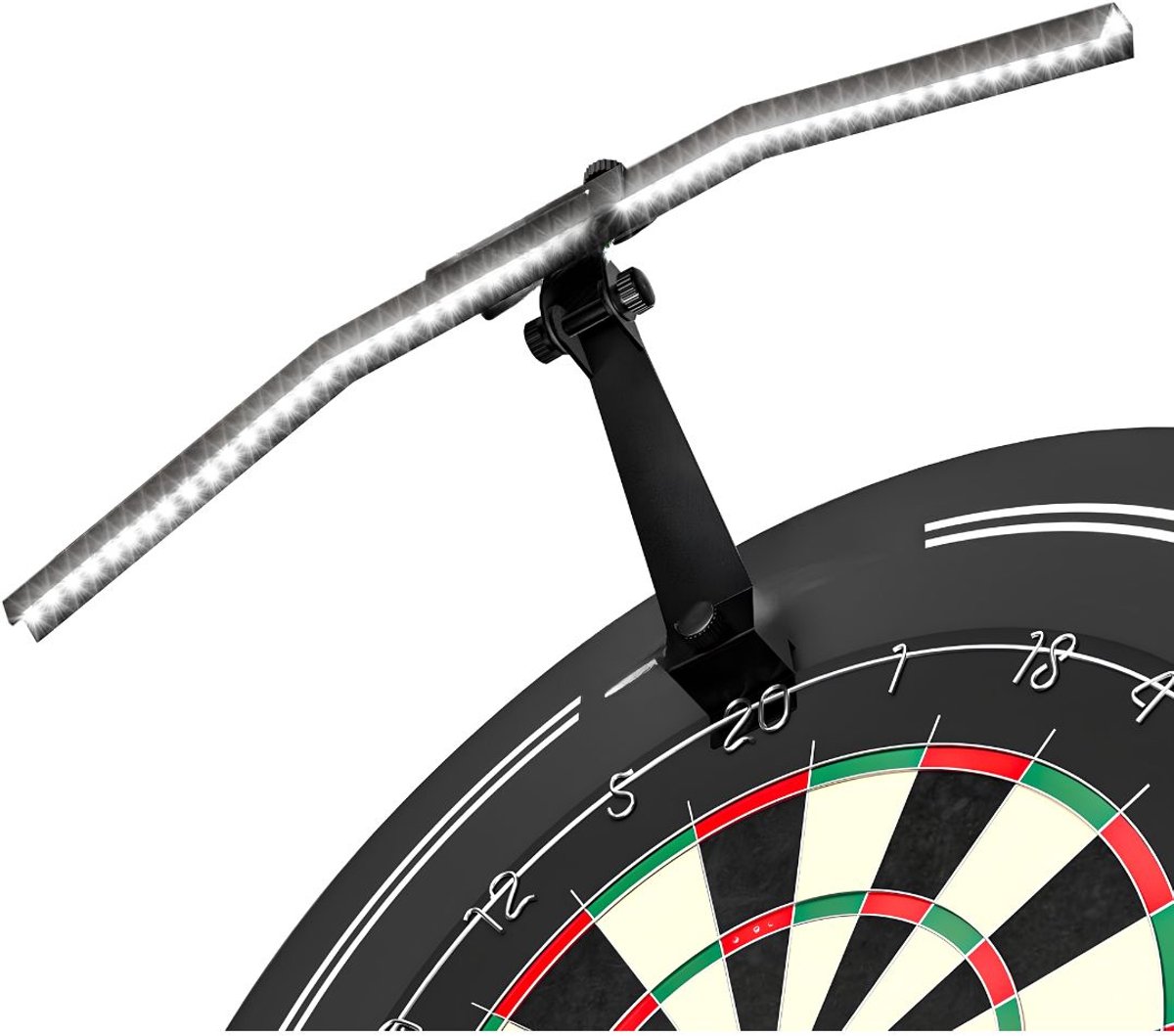 NIVA® Dartbord - LED Dartbord Verlichting - Dartbord Verlichting - Zwart - 51cm x 51cm x 17cm