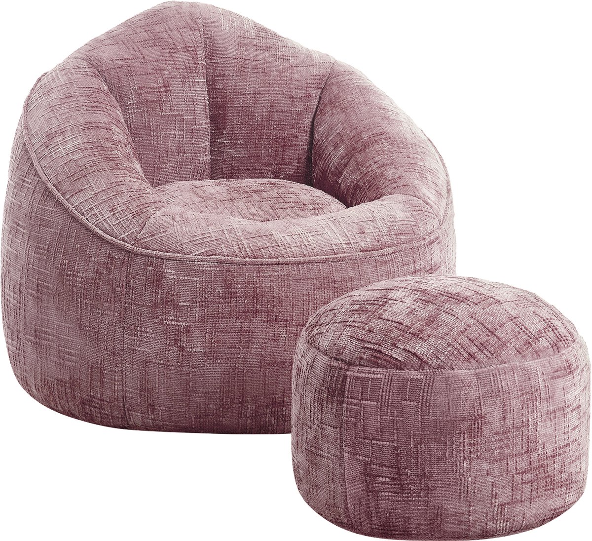 Lexzurn zitzak - Comfortabele zitzak voor volwassenen - zachte lounge zitzak voor woonkamer - slaapkamer en gamingruimte - Wit