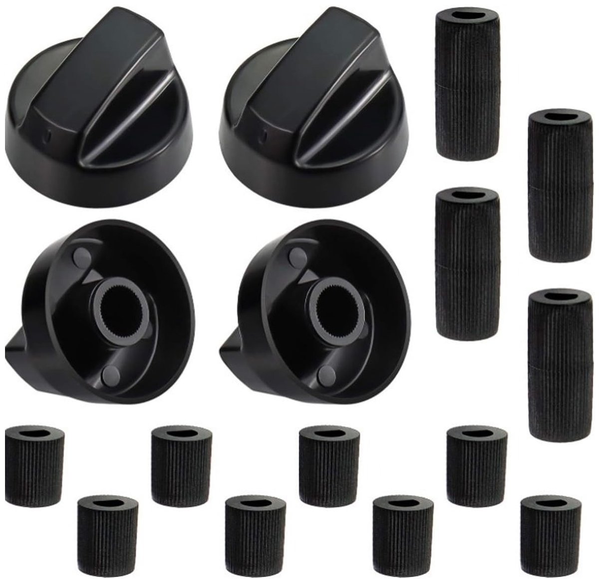 SolidKeus - Set van 4 Universele Keukenknoppen voor Fornuis en Oven