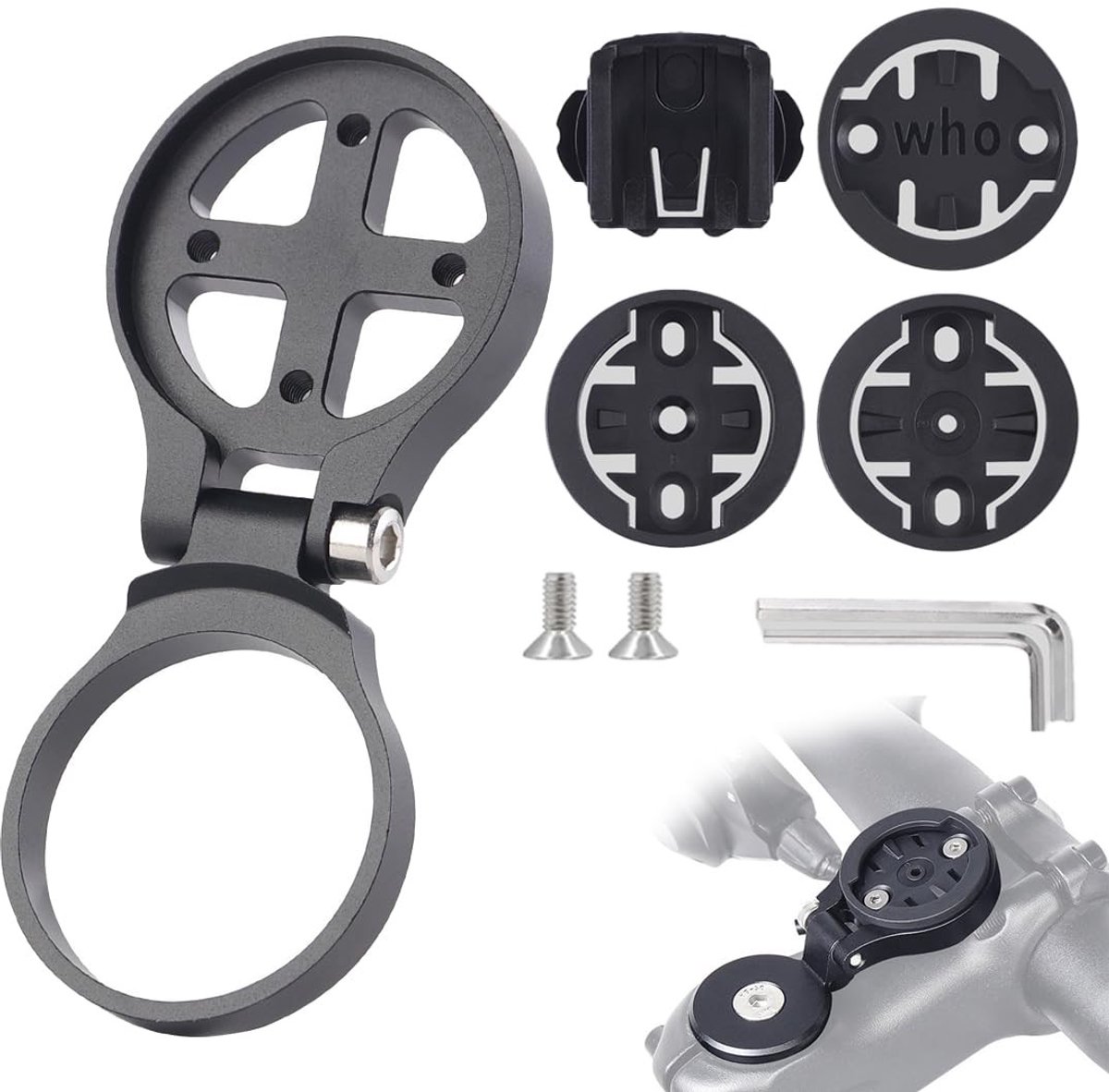 SolidKeus - Fietscomputer Bevestigingshouder van Aluminium Legering