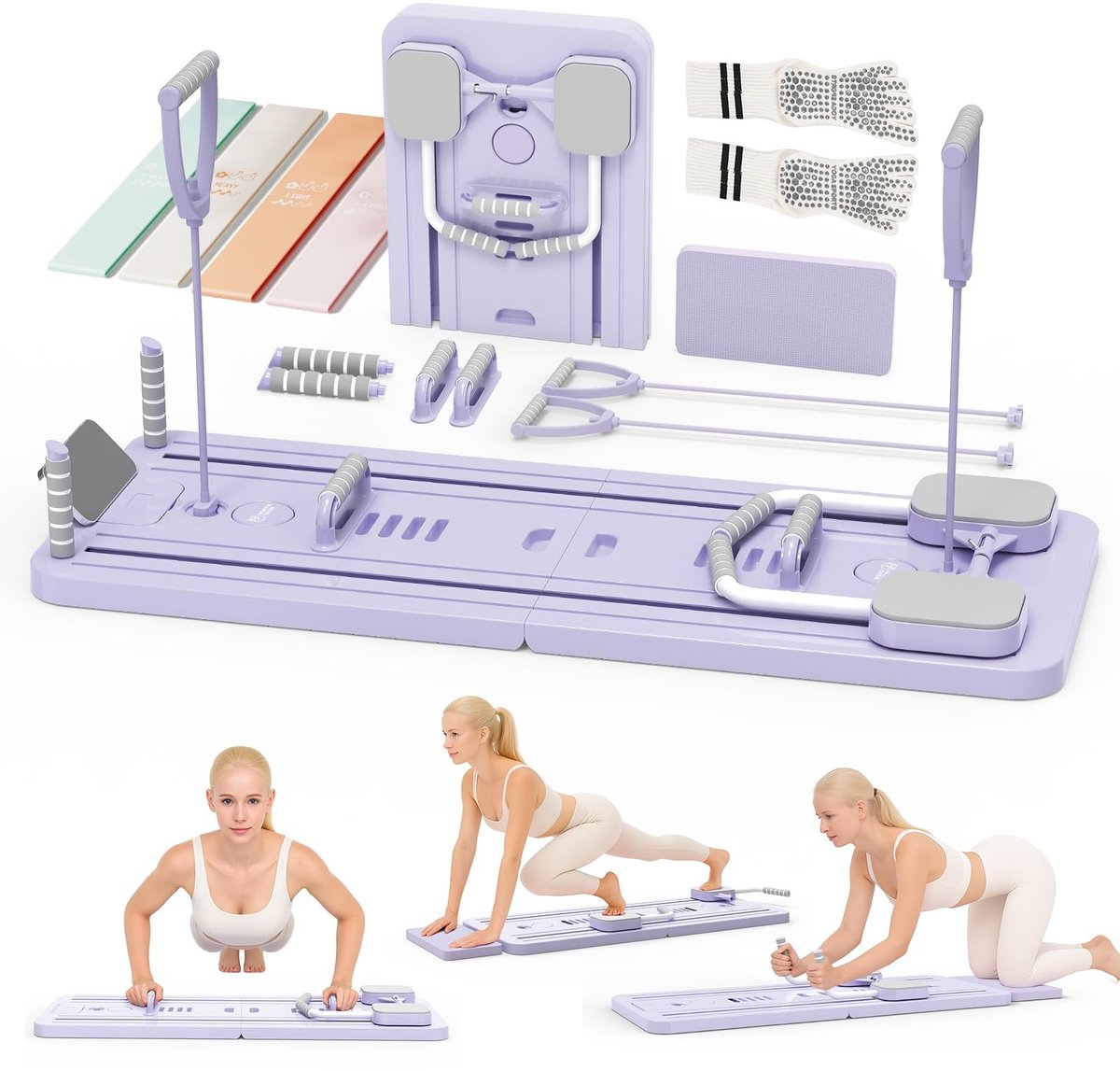 SolidKeus - Multifunctionele 8-in-1 Pilates Reformer voor Thuisgebruik