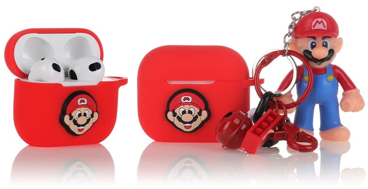 SolidKeus - Siliconen Case voor AirPods 3 met Schattig Cartoon Ontwerp