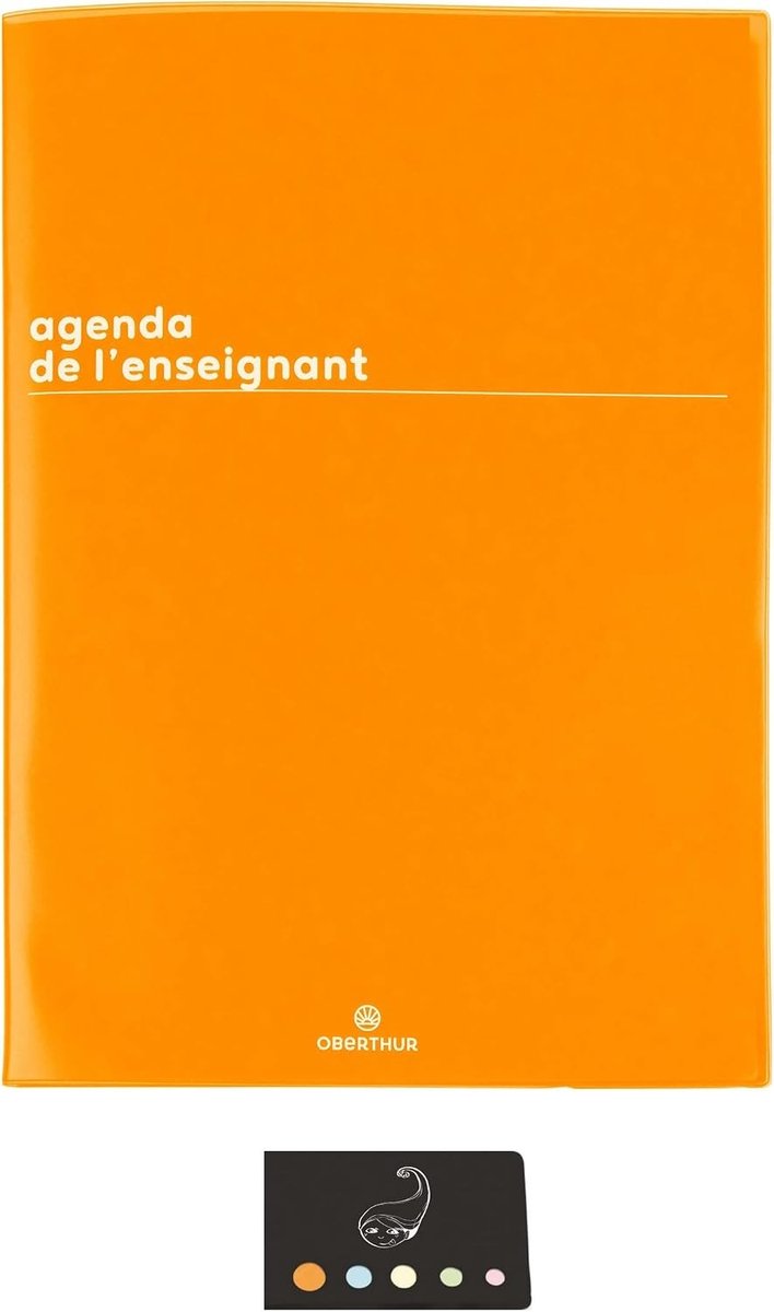 Lerarenagenda Set - Boreal Geel - 30 x 21 cm - Zachte Transparante Omslag - Voor Organisatie Schooljaar 2023-2024