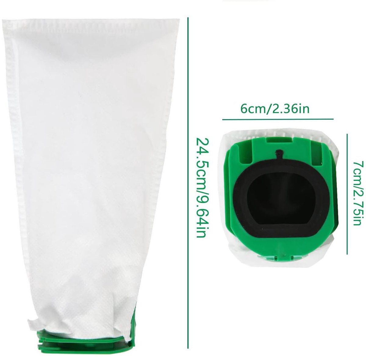 Stofzuigerzakken, Premium Filterzakken, Met Hygiëne Zegel, Voor Vorwerk Kobold Vb100 Fp100 Premium Filterzakken.