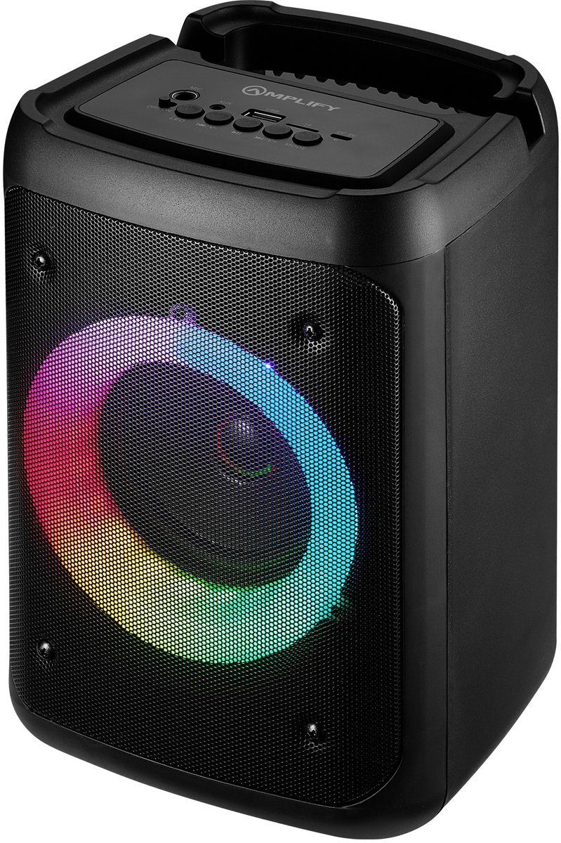 Amplify Chamber Bluetooth Speaker - Muziek box - met FM-Radio - 5 uur Speeltijd - TWS - Zwart