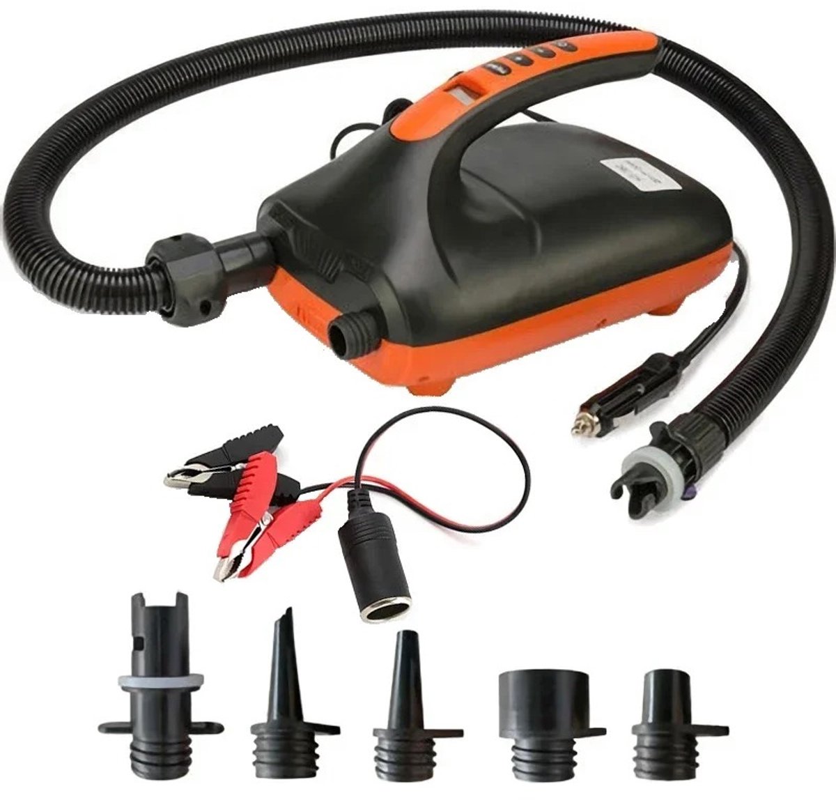 Velori 12V SUP Pomp - Elektrische Luchtpomp - Hoge Druk Pomp - Paddleboard Pomp - 20 PSI - Digitale Drukregeling - Automatische Stop - Tweetraps Compressor