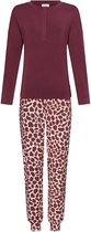 Pastunette Premium - Satin Wild - Pyjama - Modal - Bordeaux/Creme - Maat 38