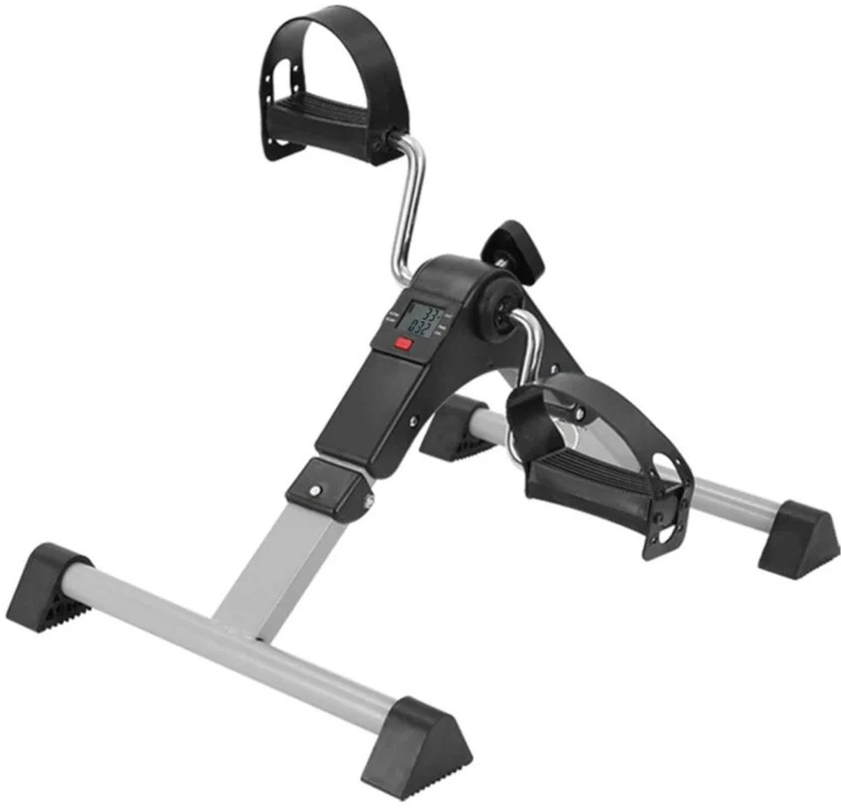 Stoelfiets - Mini Hometrainer voor Ouderen - Opvouwbare Bureaufiets met LCD Display - Fietstrainer voor Armen en Benen - Bewegingstrainer