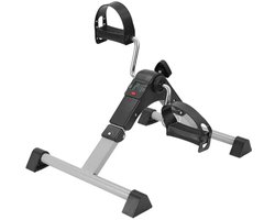 Stoelfiets - Mini Hometrainer voor Ouderen - Opvouwbare Bureaufiets met LCD Display - Fietstrainer voor Armen en Benen - Bewegingstrainer