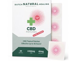 CBD Pleisters Ultra Sterk 30 Stuks - Tot 36 uur Constante Dosis CBD - Geen THC - CBD Supplementen - 45mg CBD per Pleister